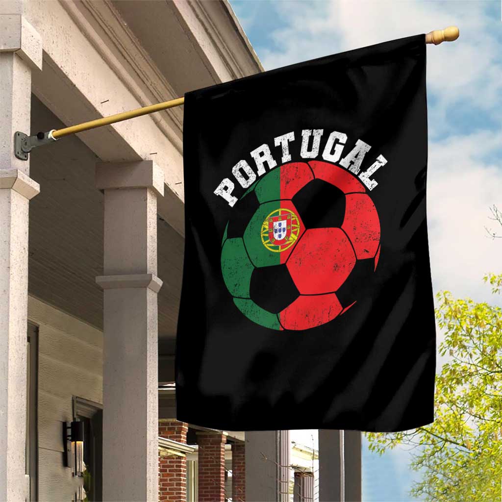 Portugal Soccer Garden Flag Portuguese Flag Soccer Ball Futebol Football Fan - Wonder Print Shop