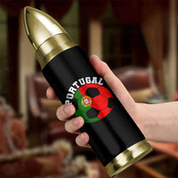 Portugal Soccer Bullet Tumbler Portuguese Flag Soccer Ball Futebol Football Fan - Wonder Print Shop