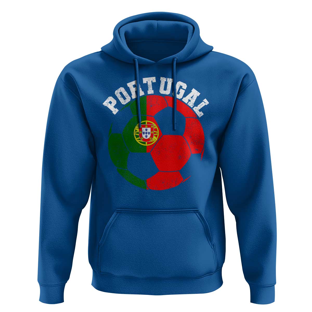 Portugal Soccer Hoodie Portuguese Flag Soccer Ball Futebol Football Fan - Wonder Print Shop