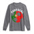 Portugal Soccer Long Sleeve Shirt Portuguese Flag Soccer Ball Futebol Football Fan - Wonder Print Shop