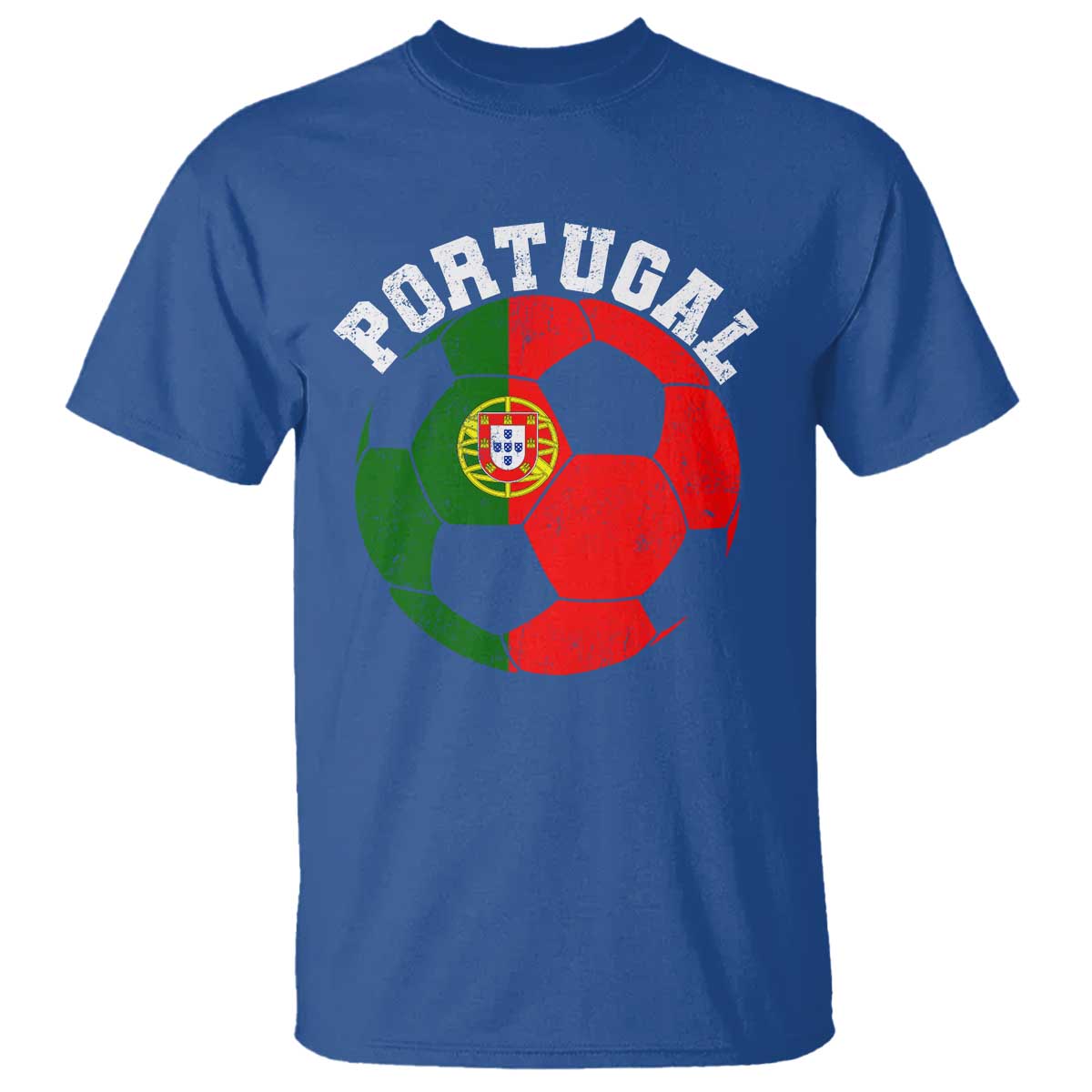 Portugal Soccer T Shirt Portuguese Flag Soccer Ball Futebol Football Fan - Wonder Print Shop