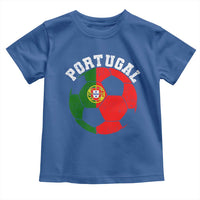 Portugal Soccer Toddler T Shirt Portuguese Flag Soccer Ball Futebol Football Fan - Wonder Print Shop