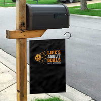 Funny Soccer Garden Flag Life Is About Goals And Assists Youth Soccer - Wonder Print Shop