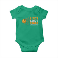 Funny Soccer Baby Onesie Life Is About Goals And Assists Youth Soccer - Wonder Print Shop