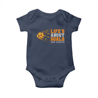 Funny Soccer Baby Onesie Life Is About Goals And Assists Youth Soccer - Wonder Print Shop
