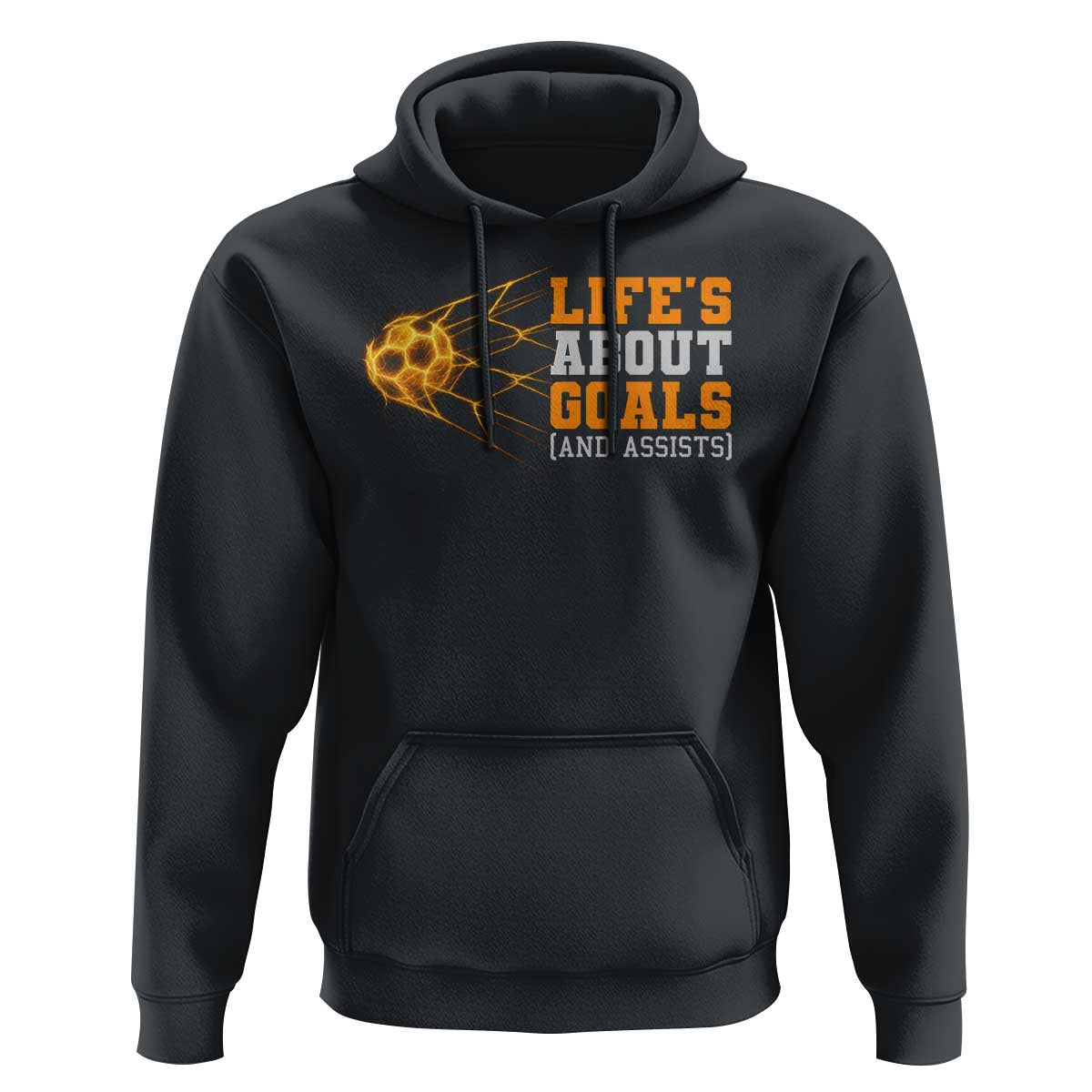 Funny Soccer Hoodie Life Is About Goals And Assists Youth Soccer - Wonder Print Shop