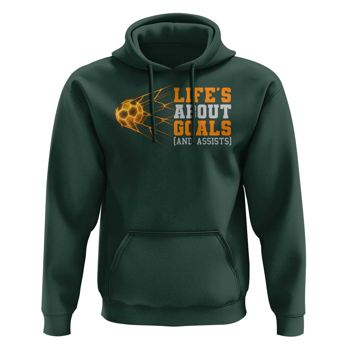 Funny Soccer Hoodie Life Is About Goals And Assists Youth Soccer - Wonder Print Shop