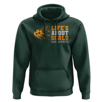 Funny Soccer Hoodie Life Is About Goals And Assists Youth Soccer - Wonder Print Shop