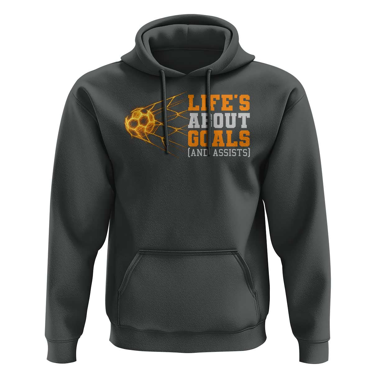 Funny Soccer Hoodie Life Is About Goals And Assists Youth Soccer - Wonder Print Shop