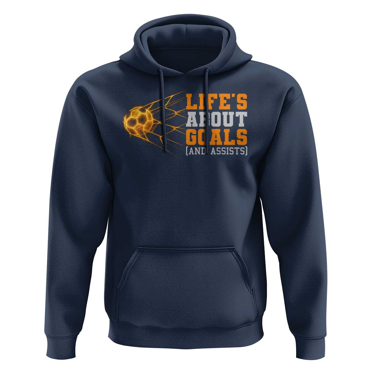 Funny Soccer Hoodie Life Is About Goals And Assists Youth Soccer - Wonder Print Shop