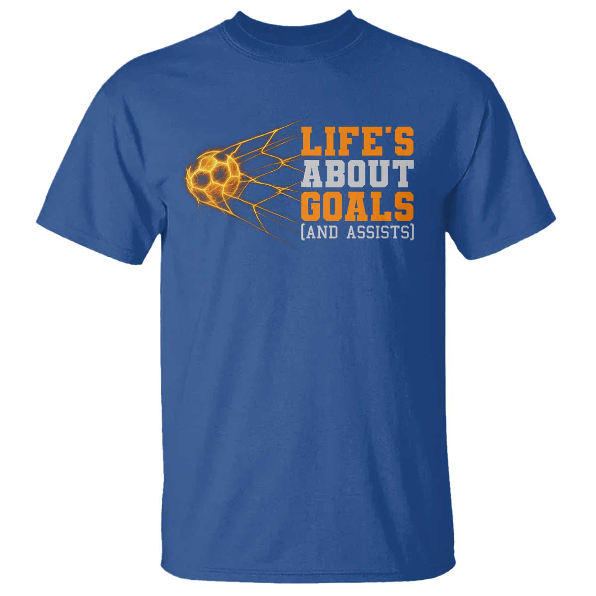 Funny Soccer T Shirt Life Is About Goals And Assists Youth Soccer - Wonder Print Shop