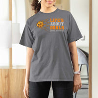 Funny Soccer T Shirt For Women Life Is About Goals And Assists Youth Soccer - Wonder Print Shop