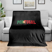 Vintage Portugal Throw Blanket Classic Portuguese Flag Retro Varsity Futebol - Wonder Print Shop