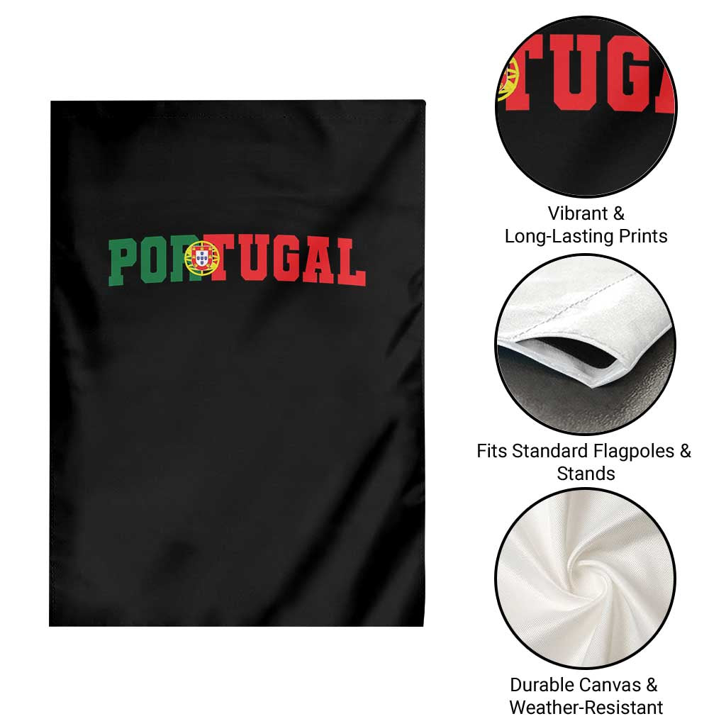 Vintage Portugal Garden Flag Classic Portuguese Flag Retro Varsity Futebol - Wonder Print Shop