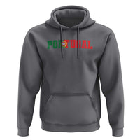 Vintage Portugal Hoodie Classic Portuguese Flag Retro Varsity Futebol - Wonder Print Shop