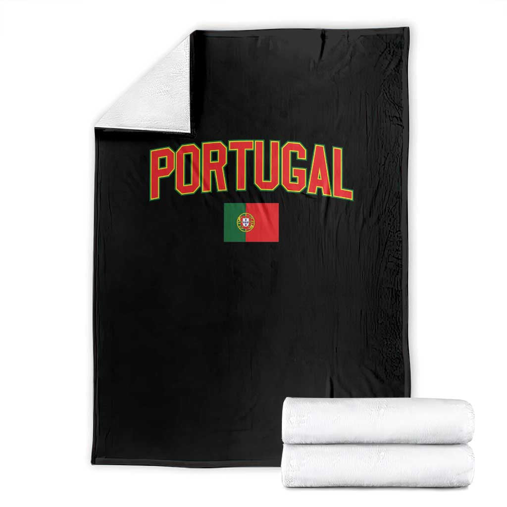 Portugal Throw Blanket Portuguese Flag Futebol Fan - Wonder Print Shop