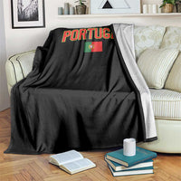 Portugal Throw Blanket Portuguese Flag Futebol Fan - Wonder Print Shop