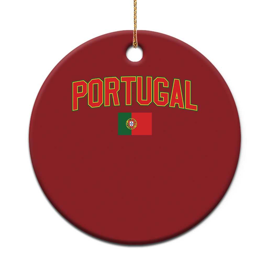 Portugal Christmas Ornament Portuguese Flag Futebol Fan - Wonder Print Shop