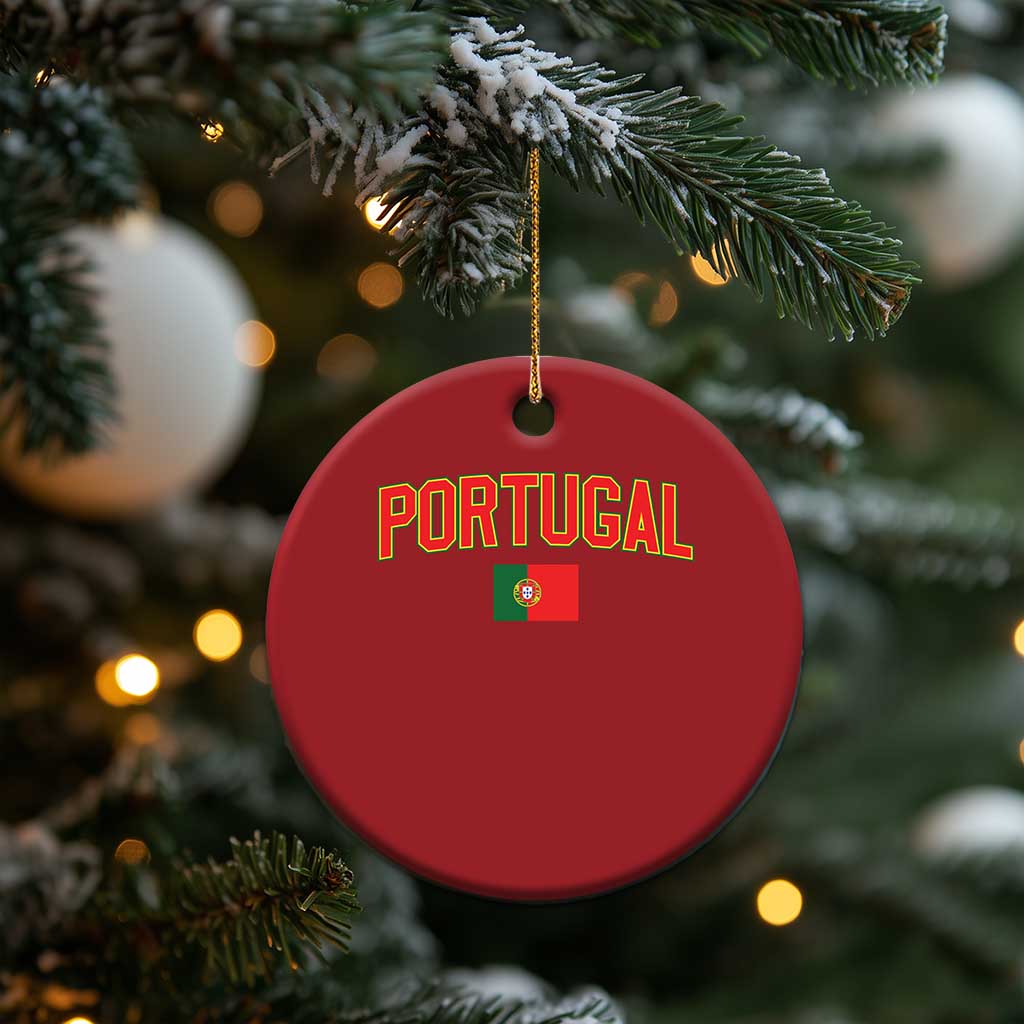 Portugal Christmas Ornament Portuguese Flag Futebol Fan - Wonder Print Shop