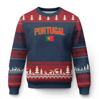 Portugal Ugly Christmas Sweater Portuguese Flag Futebol Fan - Wonder Print Shop