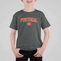 Portugal T Shirt For Kid Portuguese Flag Futebol Fan - Wonder Print Shop