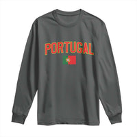 Portugal Long Sleeve Shirt Portuguese Flag Futebol Fan - Wonder Print Shop