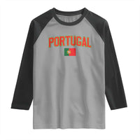 Portugal Raglan Shirt Portuguese Flag Futebol Fan - Wonder Print Shop