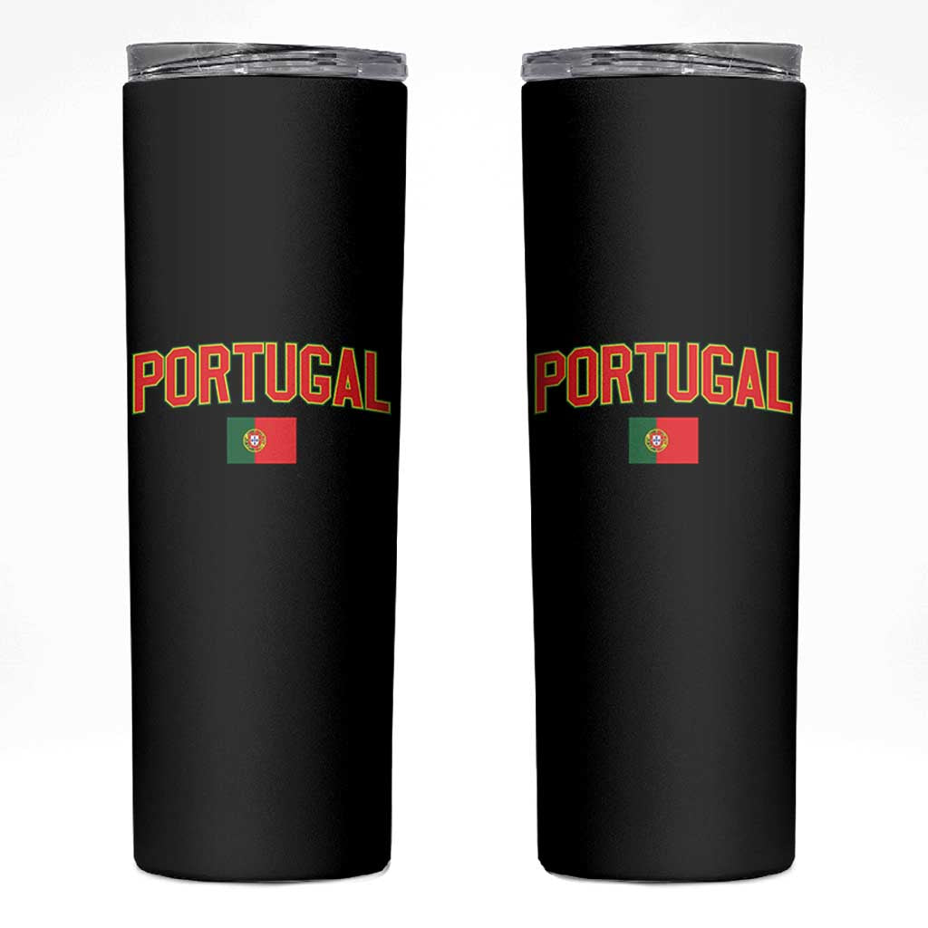 Portugal Skinny Tumbler Portuguese Flag Futebol Fan - Wonder Print Shop