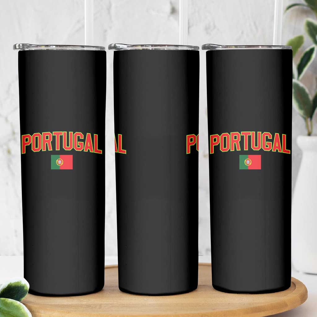 Portugal Skinny Tumbler Portuguese Flag Futebol Fan - Wonder Print Shop