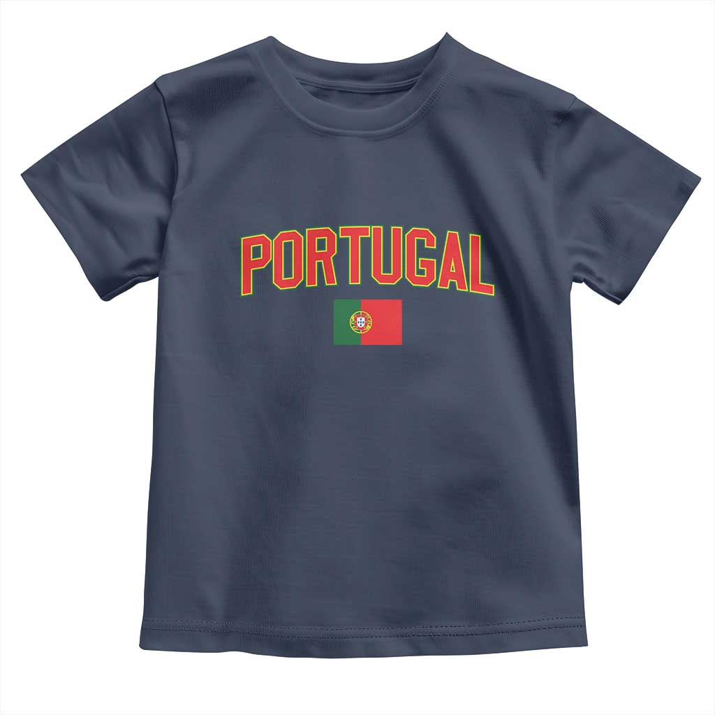 Portugal Toddler T Shirt Portuguese Flag Futebol Fan - Wonder Print Shop