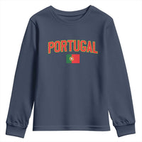 Portugal Youth Sweatshirt Portuguese Flag Futebol Fan - Wonder Print Shop