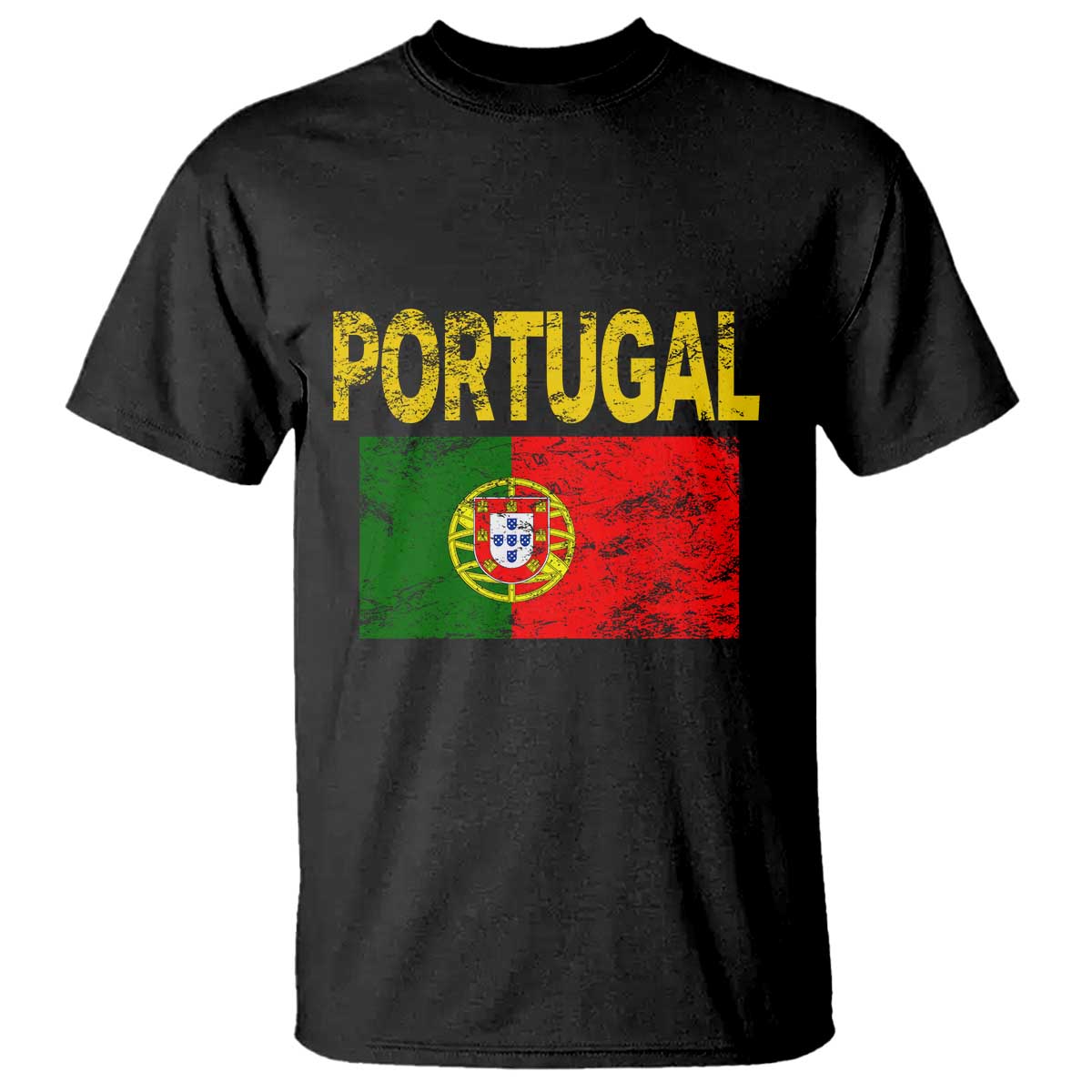 Portugal Flag T Shirt Retro Vintage Portuguese Flags Futebol - Wonder Print Shop