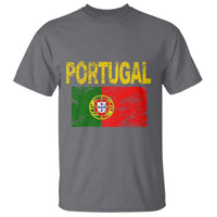 Portugal Flag T Shirt Retro Vintage Portuguese Flags Futebol - Wonder Print Shop