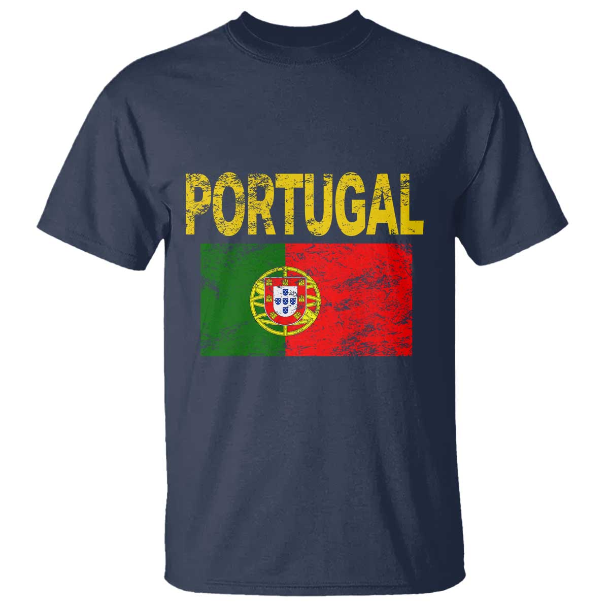 Portugal Flag T Shirt Retro Vintage Portuguese Flags Futebol - Wonder Print Shop