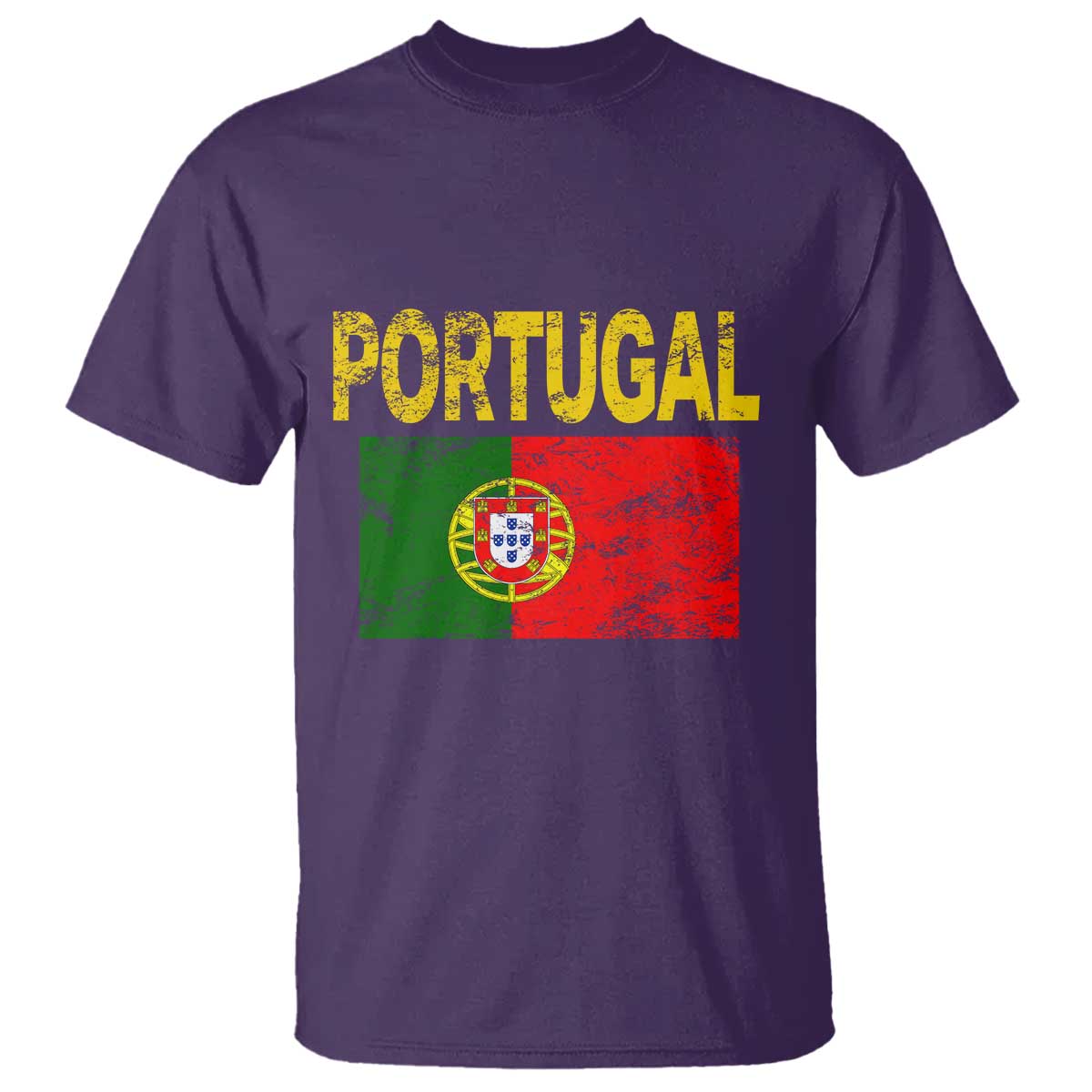 Portugal Flag T Shirt Retro Vintage Portuguese Flags Futebol - Wonder Print Shop
