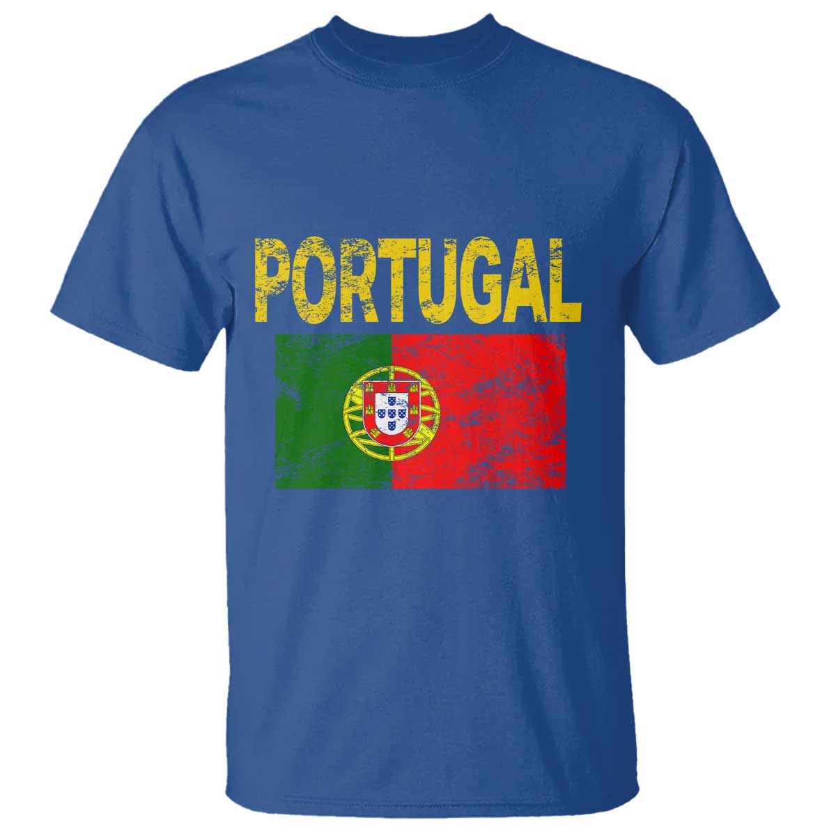 Portugal Flag T Shirt Retro Vintage Portuguese Flags Futebol - Wonder Print Shop