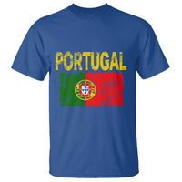 Portugal Flag T Shirt Retro Vintage Portuguese Flags Futebol - Wonder Print Shop