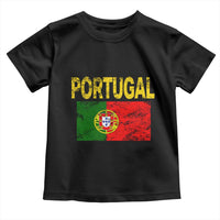 Portugal Flag Toddler T Shirt Retro Vintage Portuguese Flags Futebol - Wonder Print Shop