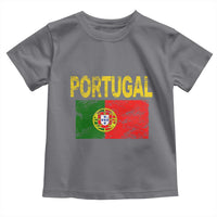 Portugal Flag Toddler T Shirt Retro Vintage Portuguese Flags Futebol - Wonder Print Shop