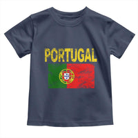 Portugal Flag Toddler T Shirt Retro Vintage Portuguese Flags Futebol - Wonder Print Shop