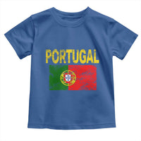 Portugal Flag Toddler T Shirt Retro Vintage Portuguese Flags Futebol - Wonder Print Shop