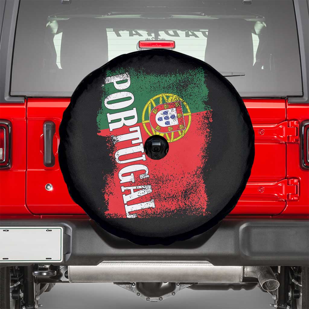 Portugal Flag Spare Tire Cover Retro Vintage Futebol Portuguese Flags - Wonder Print Shop