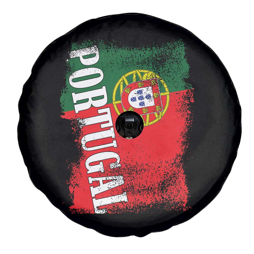Portugal Flag Spare Tire Cover Retro Vintage Futebol Portuguese Flags - Wonder Print Shop