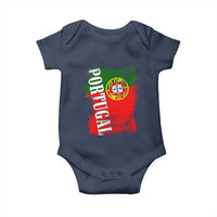 Portugal Flag Baby Onesie Retro Vintage Futebol Portuguese Flags - Wonder Print Shop