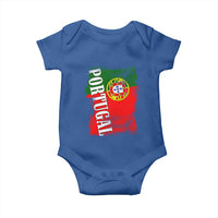 Portugal Flag Baby Onesie Retro Vintage Futebol Portuguese Flags - Wonder Print Shop