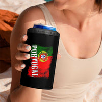 Portugal Flag 4 in 1 Can Cooler Tumbler Retro Vintage Futebol Portuguese Flags - Wonder Print Shop
