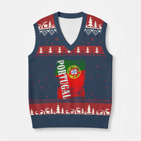 Portugal Flag V-Neck Knit Sweater Vest Retro Vintage Futebol Portuguese Flags - Wonder Print Shop