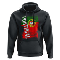 Portugal Flag Hoodie Retro Vintage Futebol Portuguese Flags - Wonder Print Shop