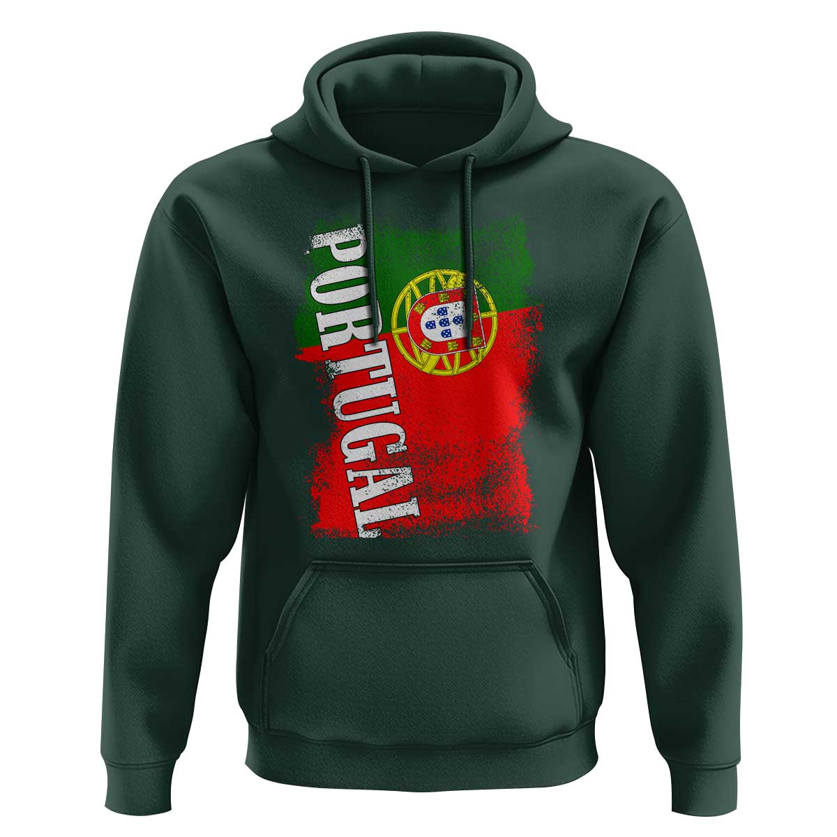 Portugal Flag Hoodie Retro Vintage Futebol Portuguese Flags - Wonder Print Shop