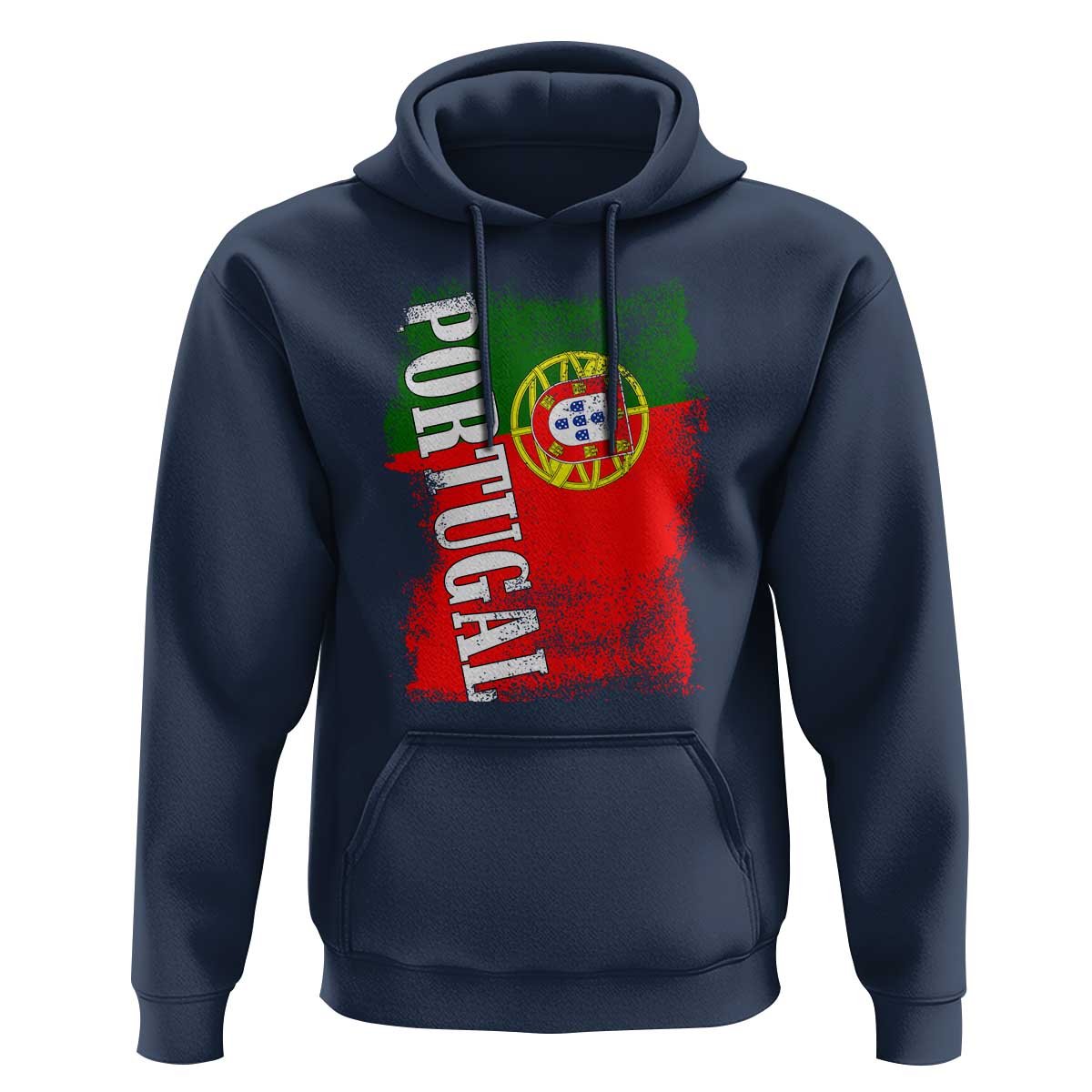 Portugal Flag Hoodie Retro Vintage Futebol Portuguese Flags - Wonder Print Shop